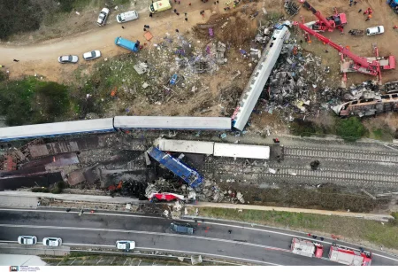 Τέμπη τρένα σύγκρουση