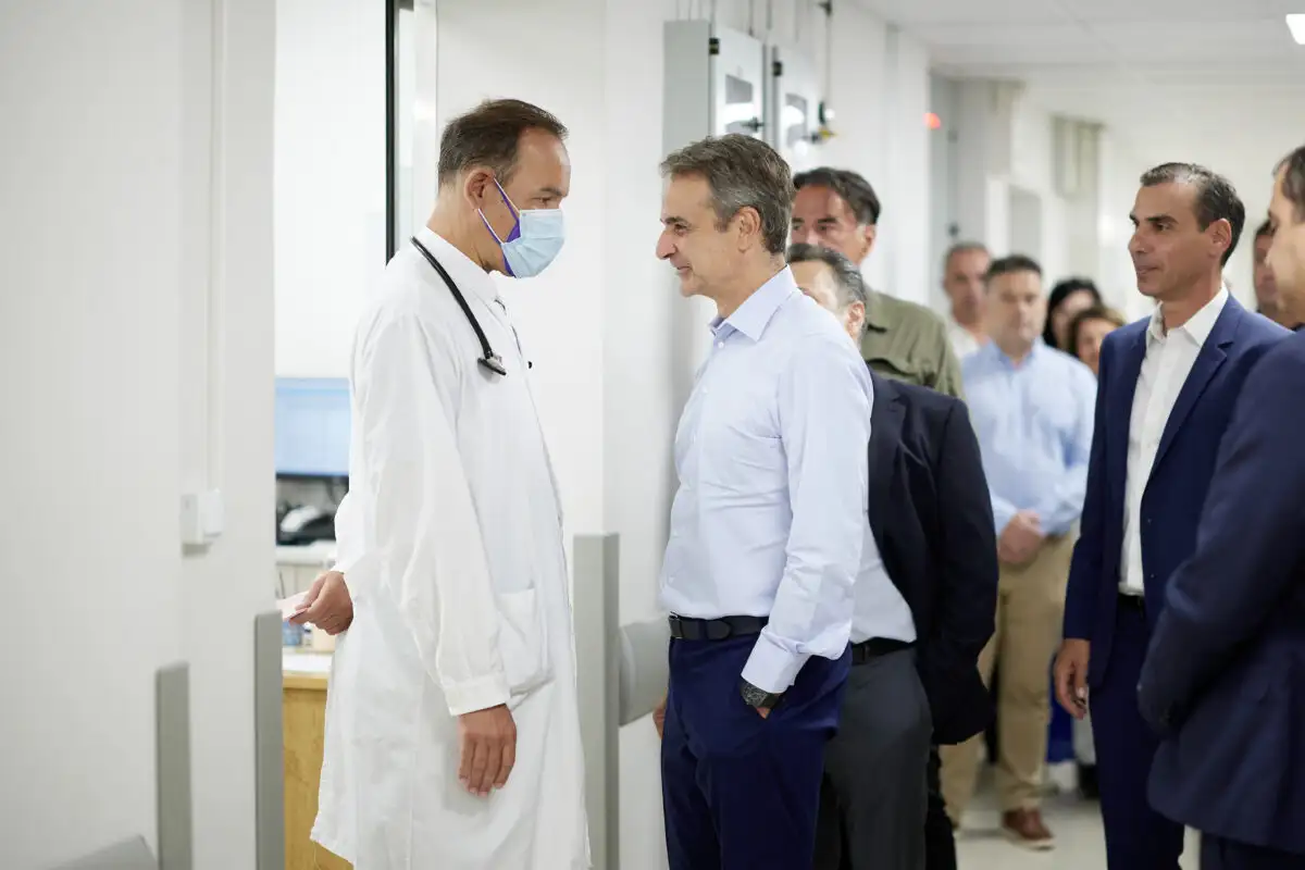 Το Ιπποκράτειο επισκέφθηκε ο Κυρ. Μητσοτάκης – Επιθεώρησε τα έργα αναβάθμισης του ΤΕΠ mhtsotalhs-ippokrateio-